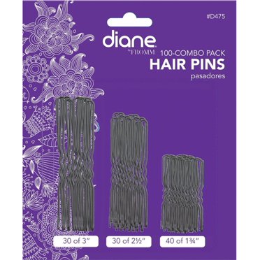 CONAIR Styling Essentials Roller Pins - Black, 18 count