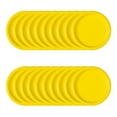 Unique Solid Round 9" Paper Plates - Neon Yellow, 16 count