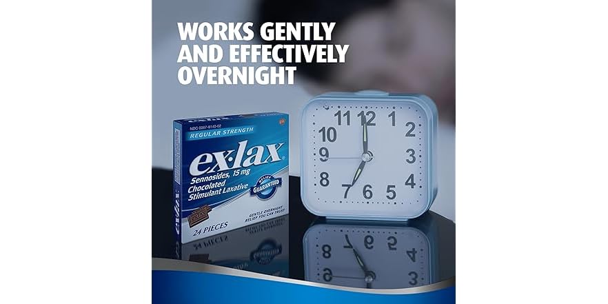 EX-LAX CHOCOLATE 48CT