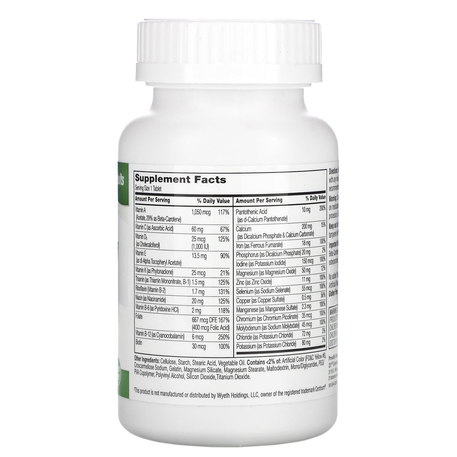 GNP CENTURY MULTIVITAMIN TABLET 130CT