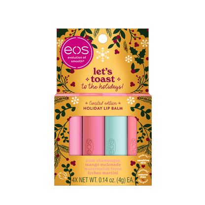 eos Limited Edition Lip Balm Variety Pack - Nilla' Milkshake, 4 count