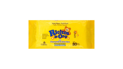 RICITOS DE ORO BABY WIPES 80 CT