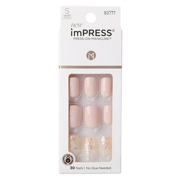 Kiss Impress Press-On-Manicure Kit 30 Count Flawless Short