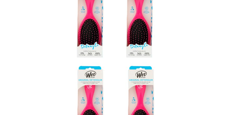 Wet Brush Original Detangler Hair Brush - Frost Pink