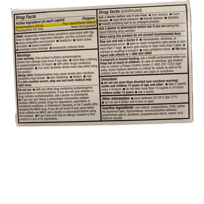 ACETAMIN-PHENYLEPHRINE 325-5MG CPL 24