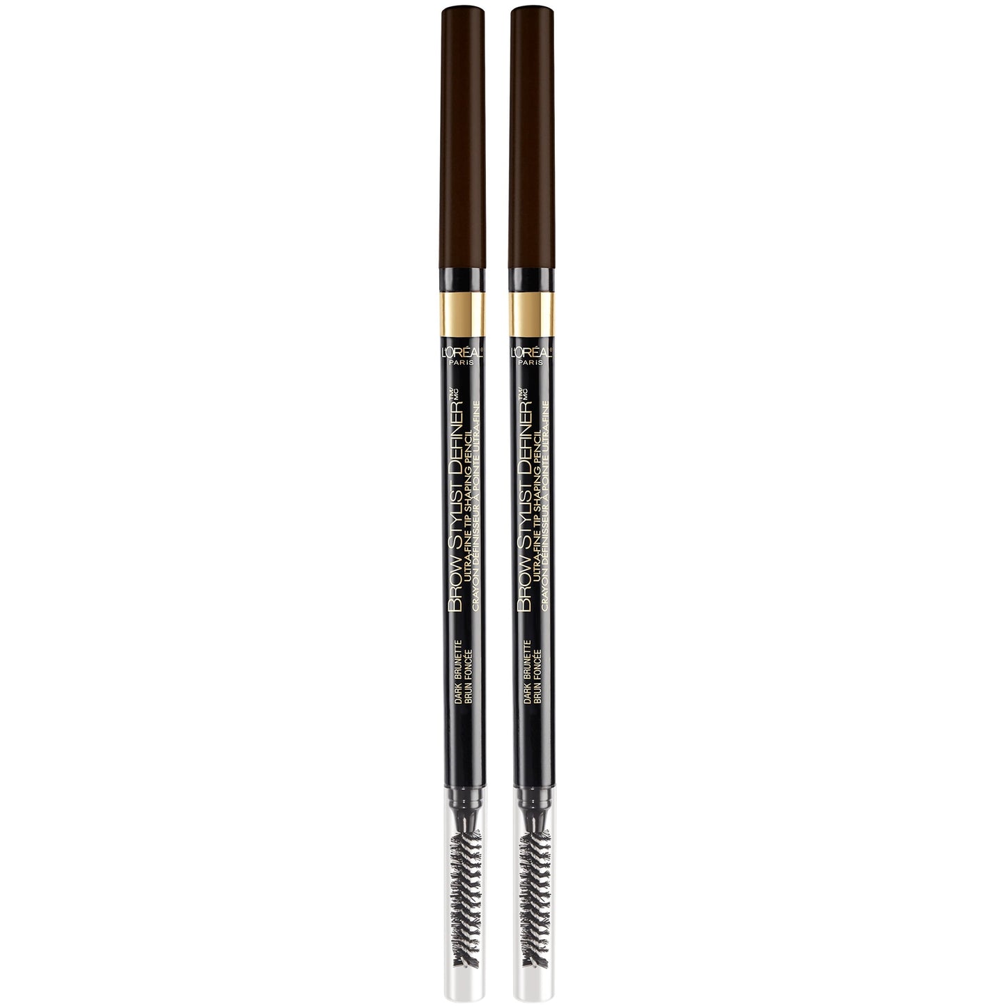 L'ORÉAL PARIS Brow Stylist Definer Waterproof Eyebrow Mechanical Pencil, 390 Dark Brunette, 0.003 oz.
