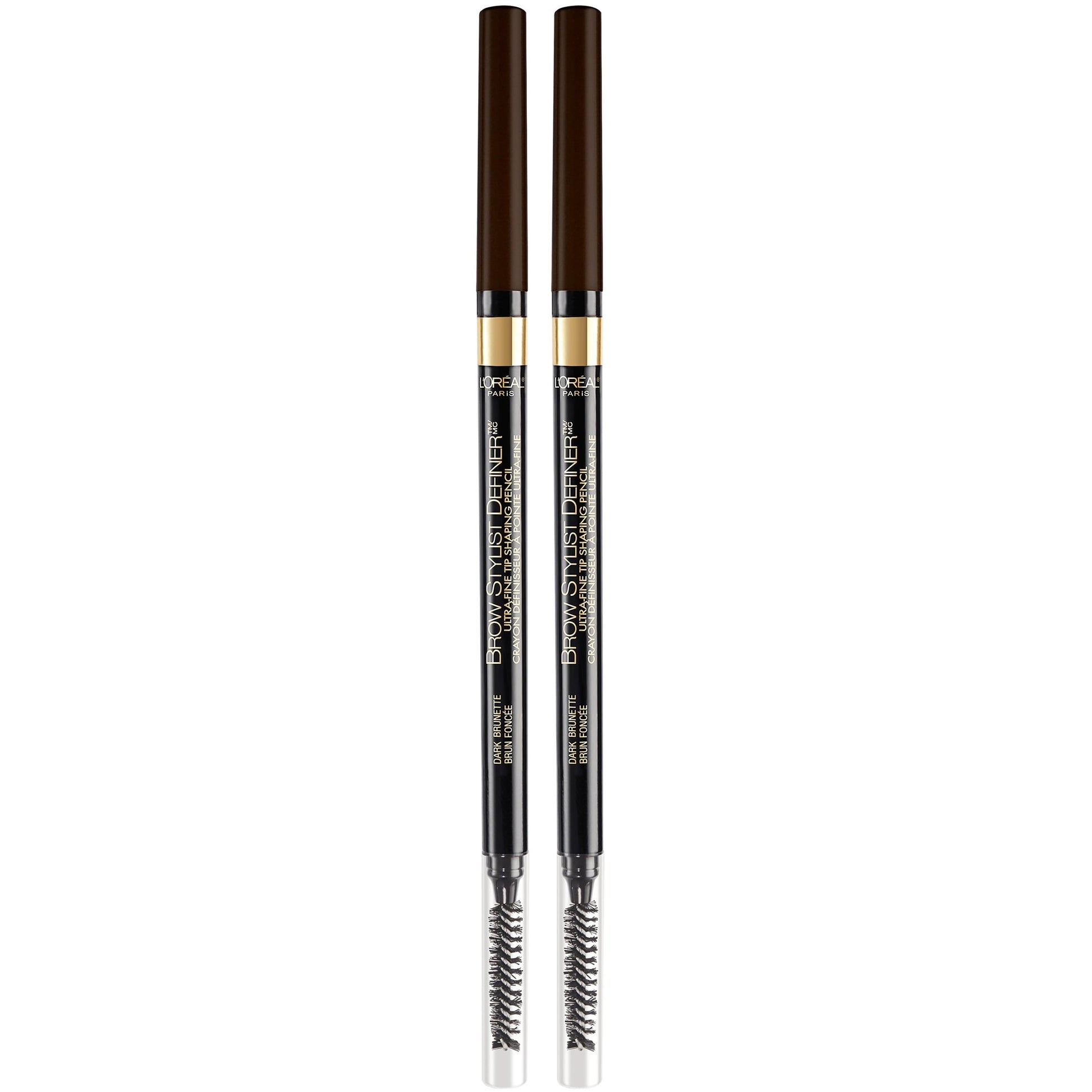 L'ORÉAL PARIS Brow Stylist Definer Waterproof Eyebrow Mechanical Pencil, 390 Dark Brunette, 0.003 oz.