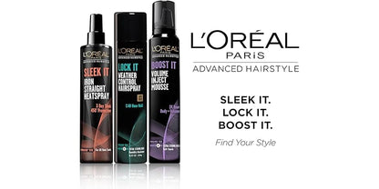 L'ORÉAL PARIS Advanced Hairstyle Sleek It Iron Straight Heat Spray, 5.7 fl. oz.