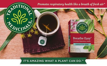 TRADITIONAL MEDICINALS TEA,OG3,BREATHE EASY