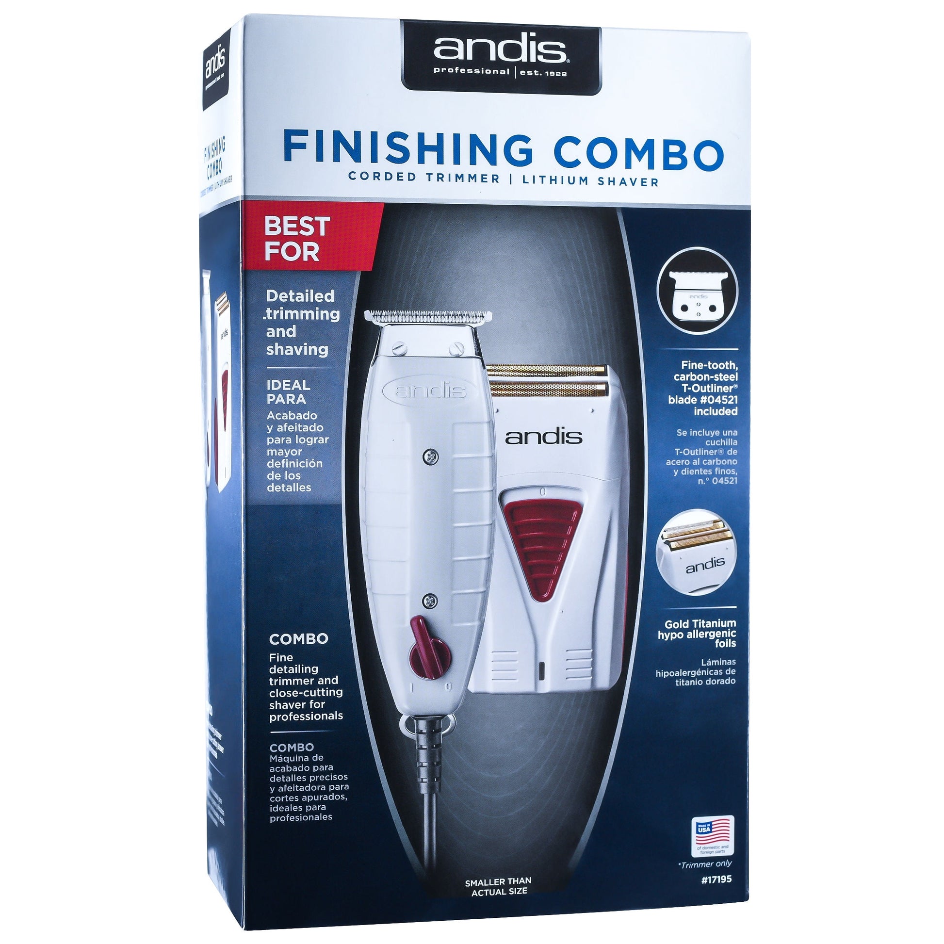ANDIS FINISHING COMBO    #17195