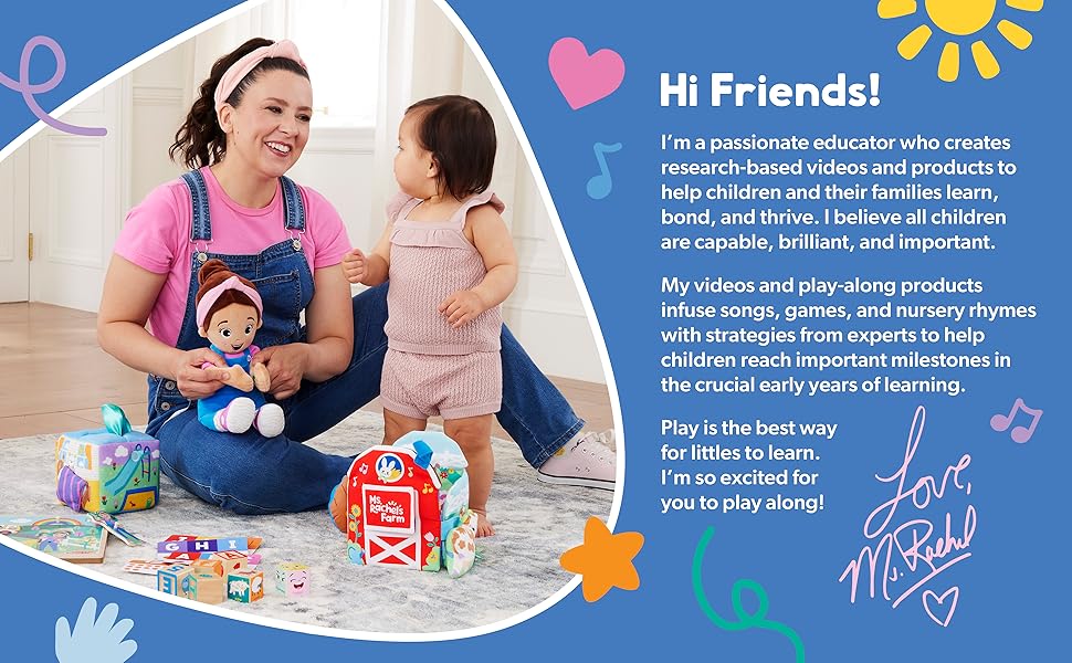 Melissa & Doug Ms. Rachel Wooden Learning Blocks and Activity Cards