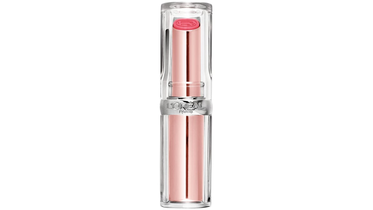 L'ORÉAL PARIS Glow Paradise Balm-in-Lipstick with Pomegranate Extract, 140 Peach Charm,  0.1 oz