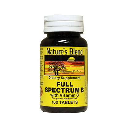 FULL SPECTRUM B W/C TAB 100CT NAT BLEND