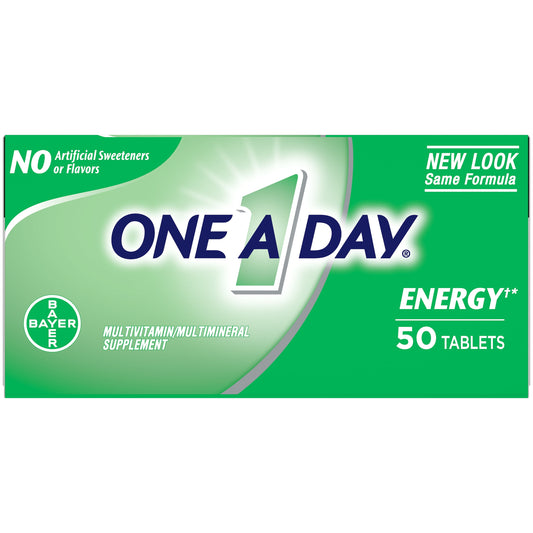 ONE-A-DAY ENERGY TABLET 50CT