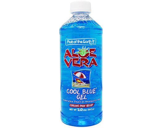 ALOE VERA COOL BLUE 1%LIDO GEL 20OZ FOTE