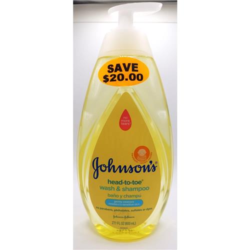 JOHNSONS HEAD TO TOE WASH&SHAMPOO 13.6OZ