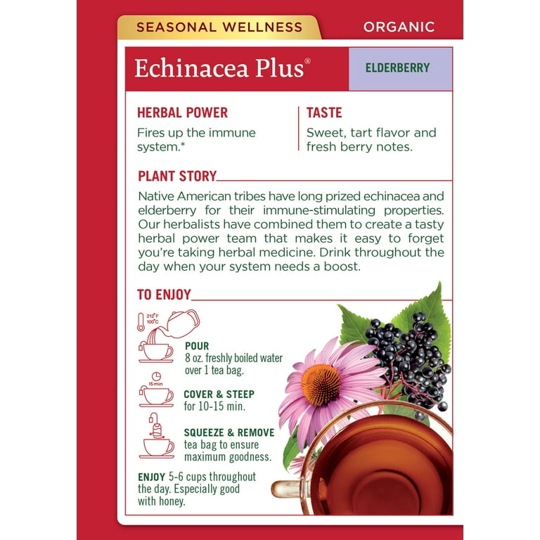 TRADITIONAL MEDICINALS TEA,OG2,ECH PLUS ELDERBRY