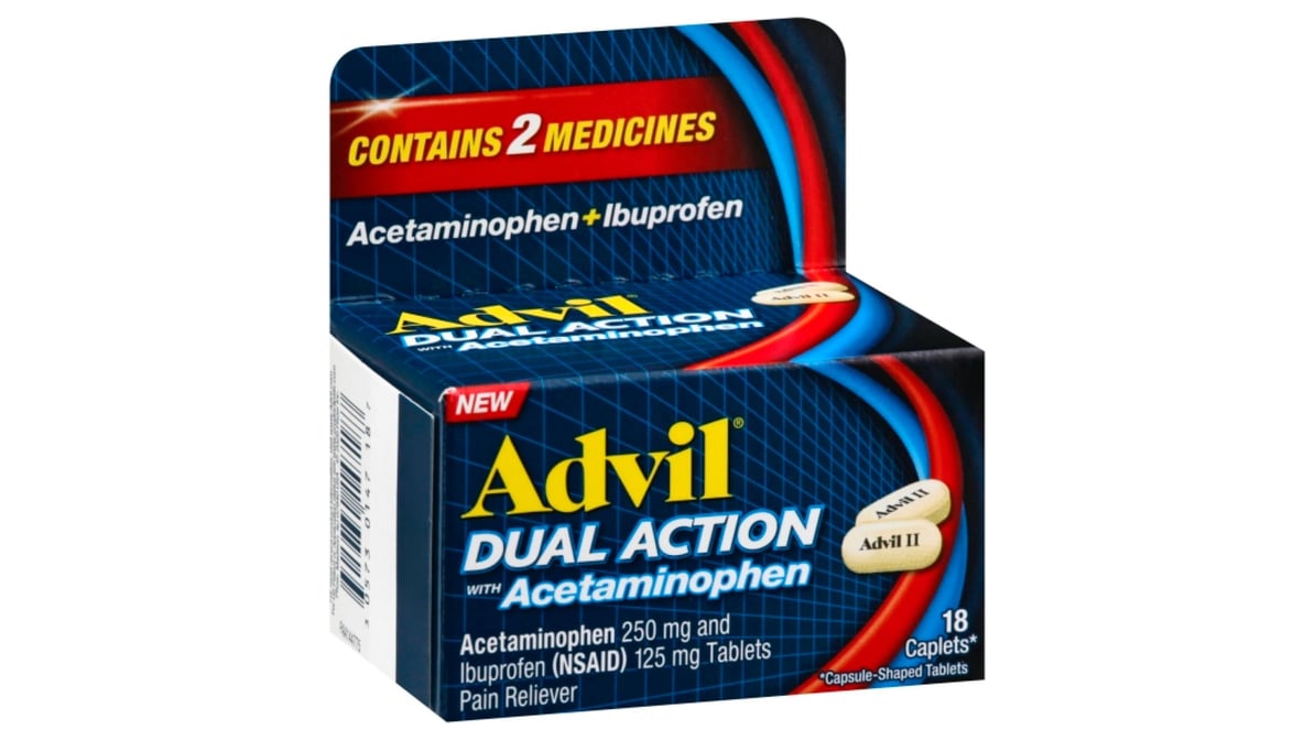 ADVIL DUAL ACTION W/ACETAMIN CPL 144CT