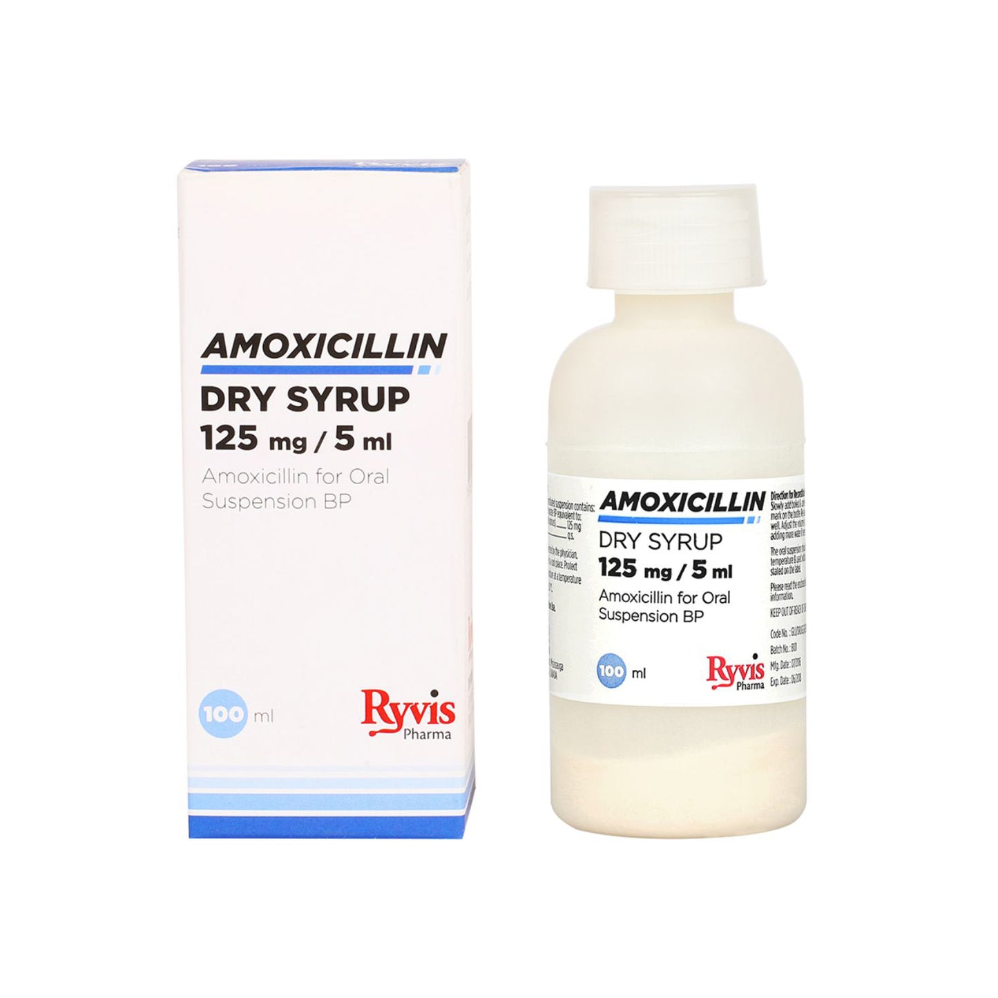 AMOXICILLIN PT 125MG/5ML 80ML