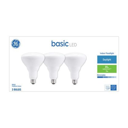 GE Lighting LED Basic Daylight Indoor Floodlight Bulb 65 Watt Replacement, 2 Pack