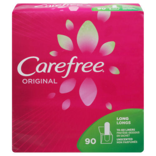 Carefree Liners Long 42 Count Unscented