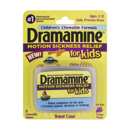 DRAMAMINE CHEW TAB ORANGE 8CT