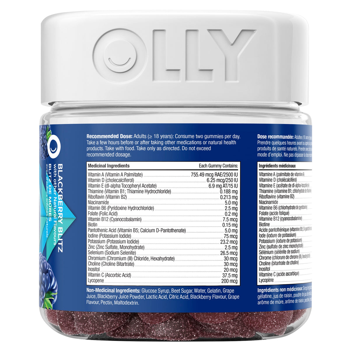 OLLY VITAMINS,MULTI,MENS,BLKBR