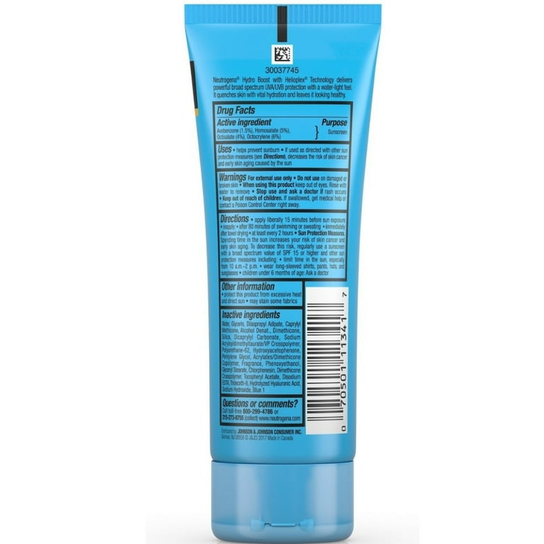 Neutrogena Hydro Boost Spf#50 Water Gel Sunscreen Lotion 3oz