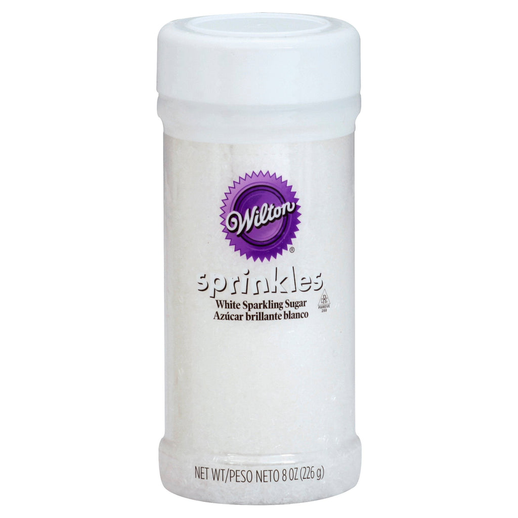 WHITE SPARKLING SUGARS 8OZ