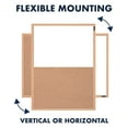 Quartet 17 in. H X 23 in. W Screw-Mounted Combination Bulletin Board & Dry Erase Board
