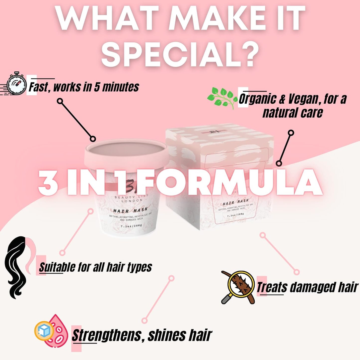 HAIR MASK,1K ROSES,CARE