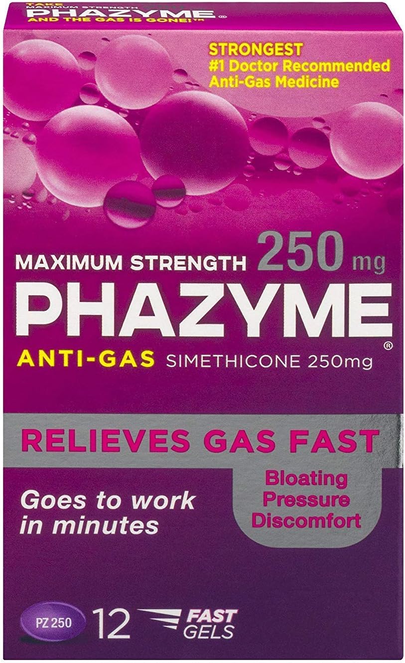 PHAZYME ULT GAS RLF GC 500MG 20