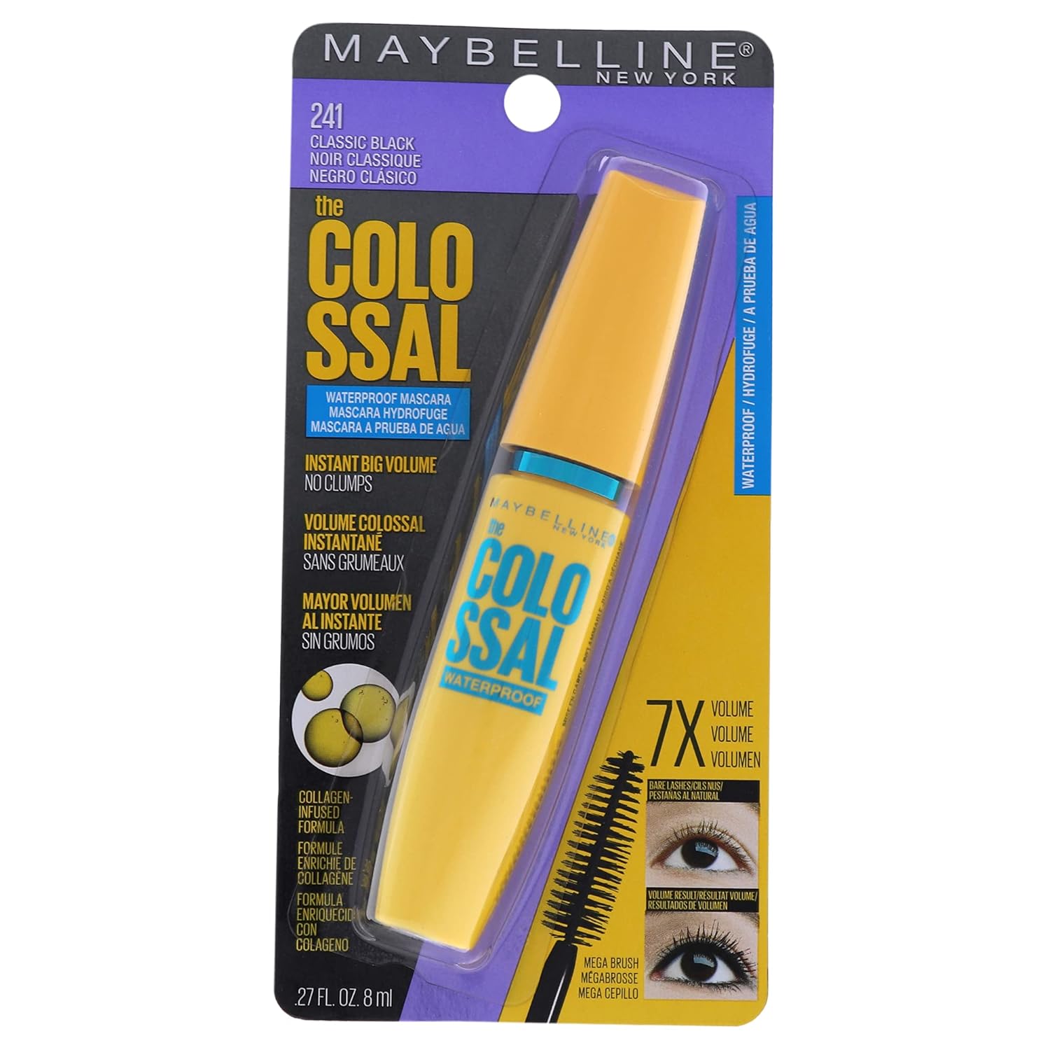 MAYBELLINE New York The Colossal Big Shot Volum' Express Waterproof Mascara, 226 Very Black, 0.33 oz