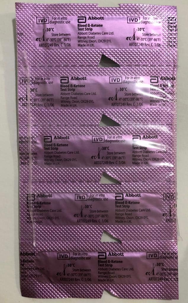 PRECISION XTRA KETONE TEST STRIP 10CT