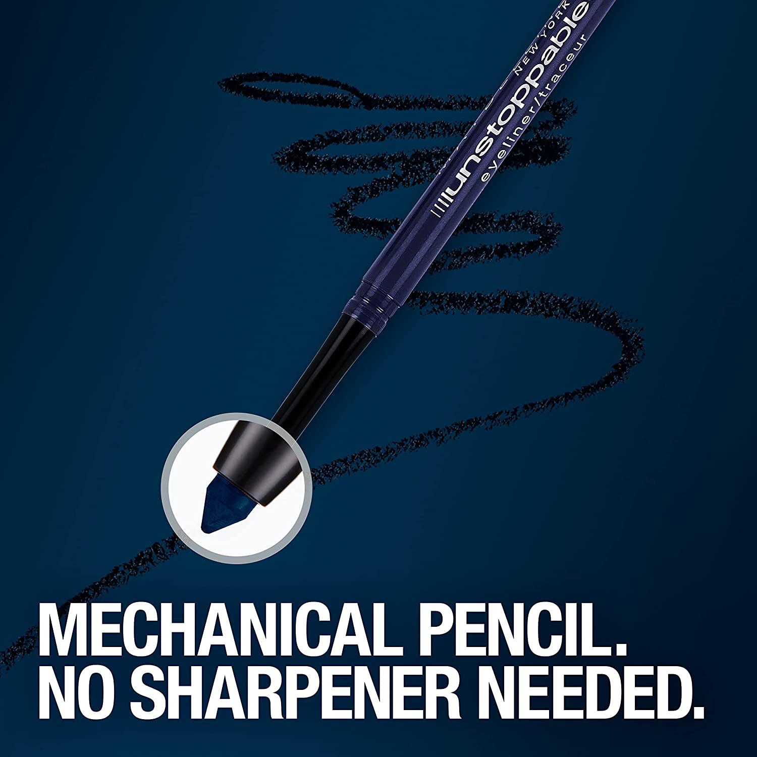 MAYBELLINE New York Unstoppable Mechanical Eyeliner Pencil, Cinnabar, 0.01 oz