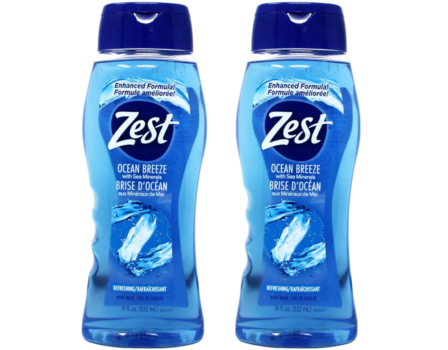 ZEST BODY WASH OCEAN BREEZE 18OZ