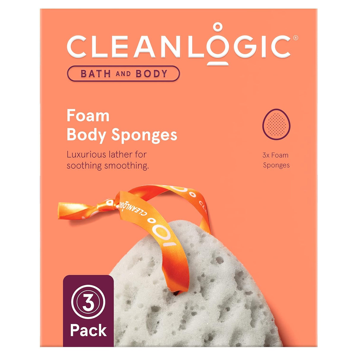 CLEANLOGIC Detoxify Foam Body Sponge