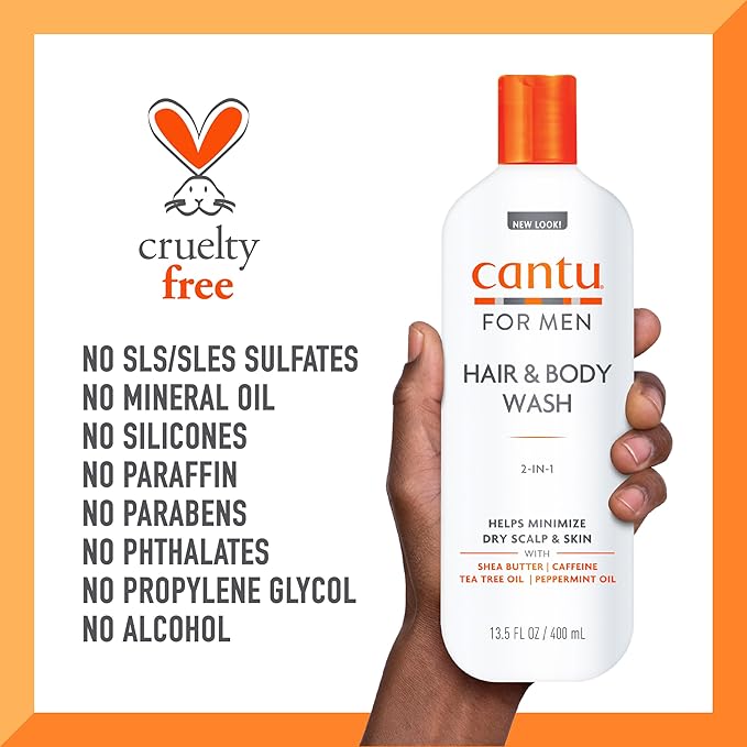 Cantu Mens 2-In-1 Hair & Body Wash 13.5oz