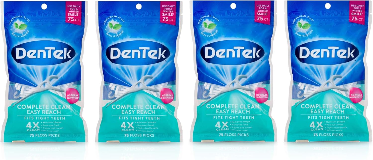 DENTEK FLOSS PICKS MINT 90CT
