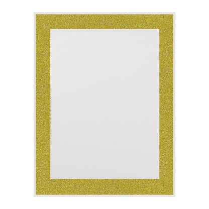 UCreate Premium Poster Board, 1 count - Scalloped Gold Glitter Border, 28" x 22"