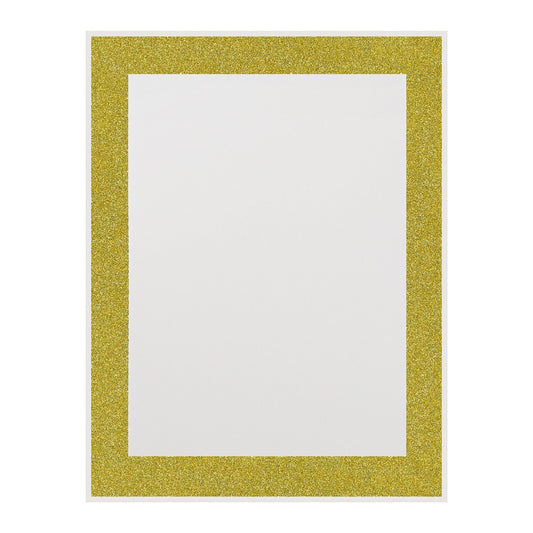 UCreate Premium Poster Board, 1 count - Scalloped Gold Glitter Border, 28" x 22"