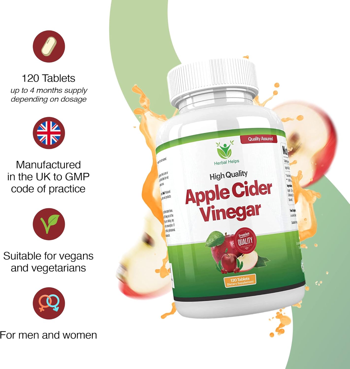 APPLE CIDER VINEGAR,500MG