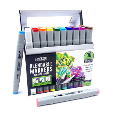 ArtSkills Dual Tip Blendable Permanent Markers, 8 count