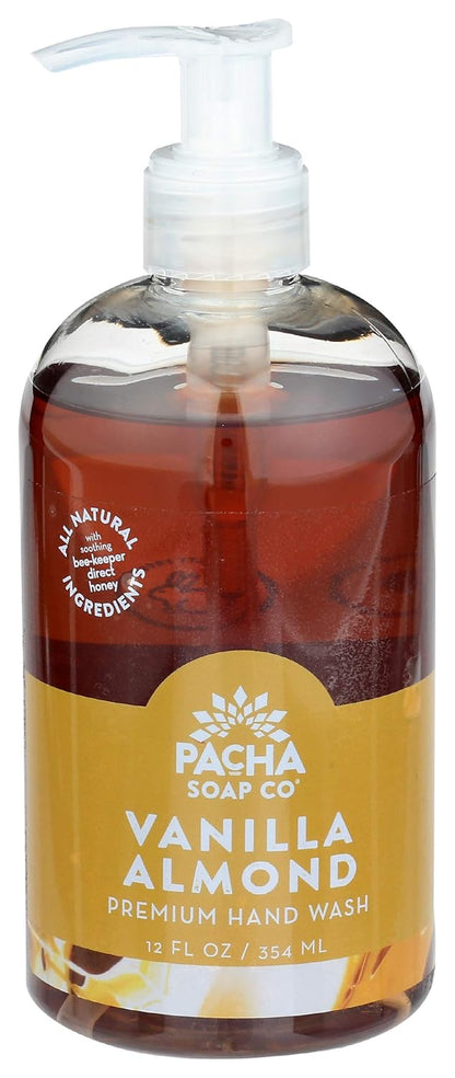 PACHA SOAP CO LIQUID HAND SOAP, VANILLA ALMOND 12 FL OZ