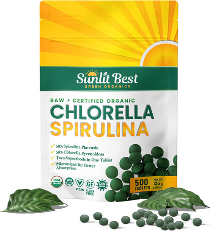 SUNFOOD SPIRULINA CHLORELLA