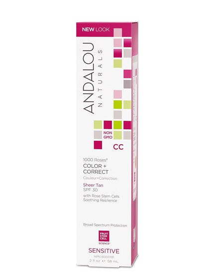 ANDALOU NATURALS COLOR CORRECT,SHEER TAN