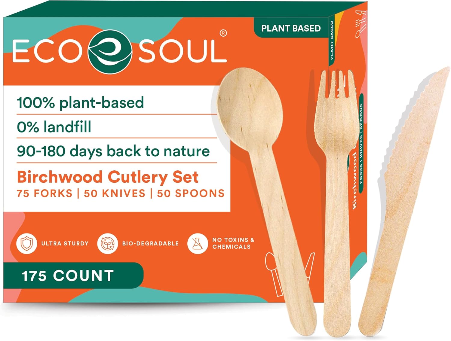 ECO SOUL CUTLERY SET,COMPOSTABLE