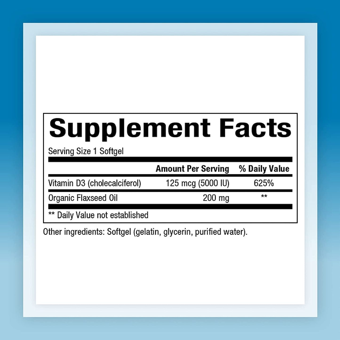 VITAMIN D3 125 MCG TABLET 60CT WINDML