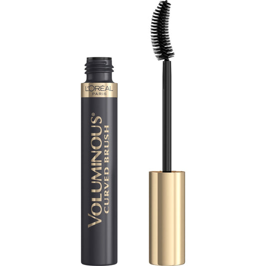 L'ORÉAL PARIS Voluminous Original Washable Curved Brush Eye Mascara, 350 Black Brown, 0.28 fl. oz.