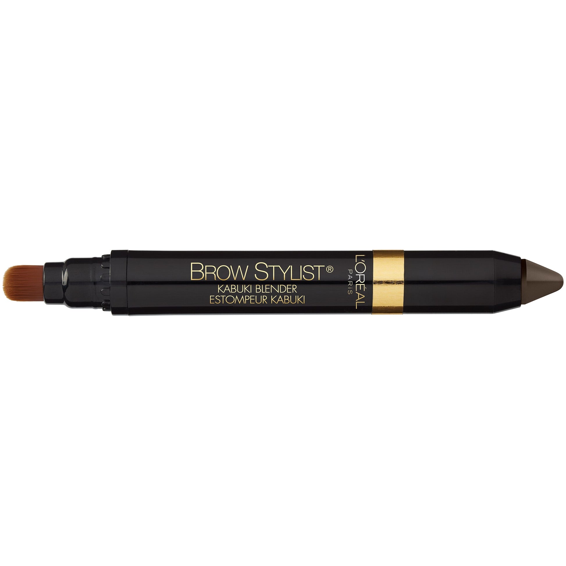 L'ORÉAL PARIS Brow Stylist Kabuki Blender Brow Crayon, 313 Brunette, 0.05 oz.